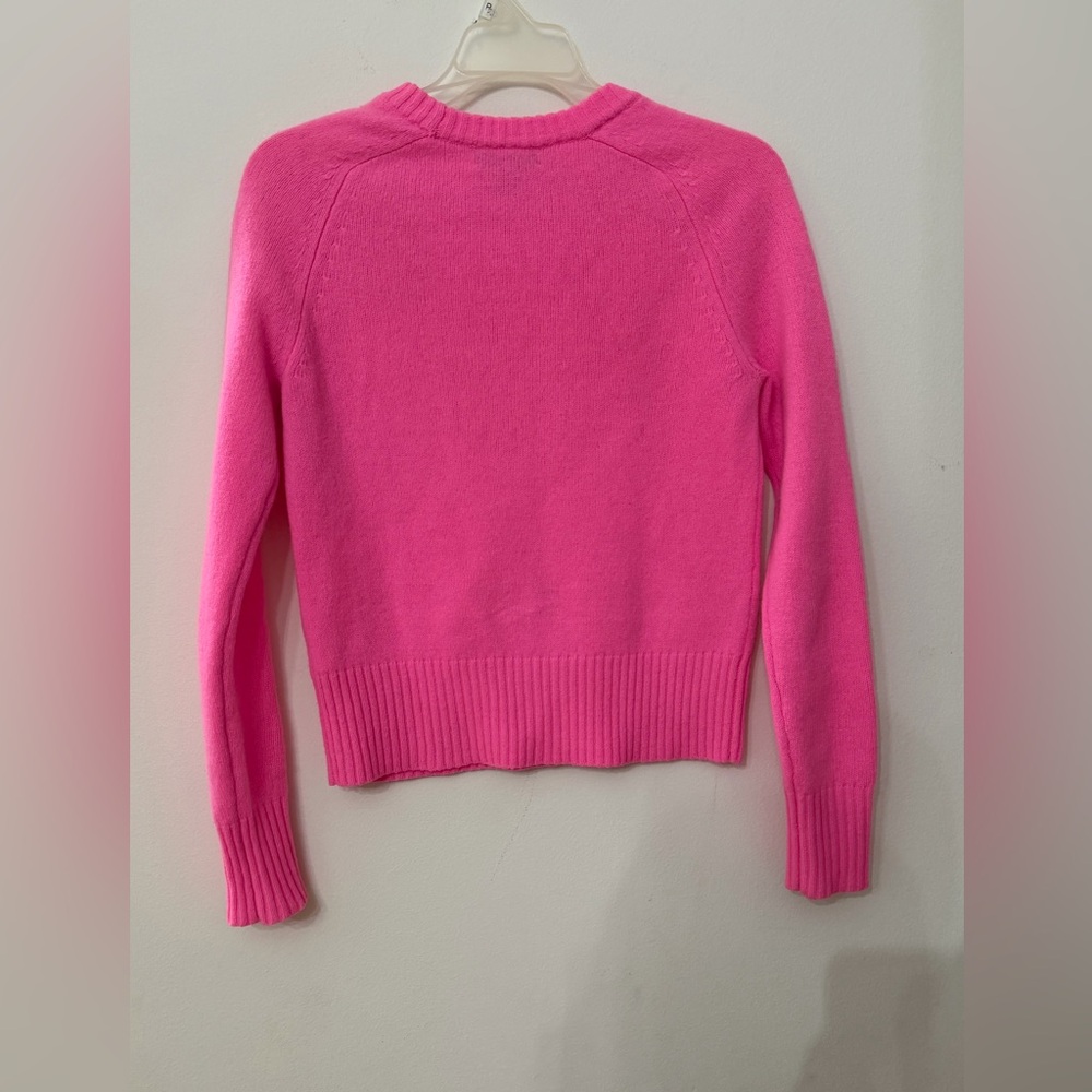 💖 J.Crew 100% Wool Crewneck Sweater – Hot Pink – XXS 💖 - Picture 12 of 13